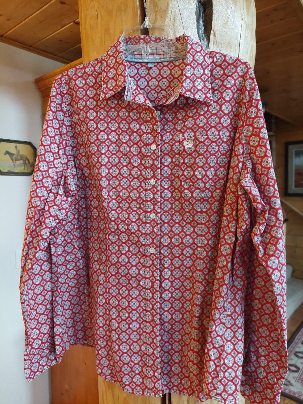 Cinch Womens button down cotton shirt size xxl